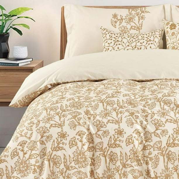 Ensemble de housse de couette 3 pièces Johnson Home – Coton 200 fils, léger et lavable en machine