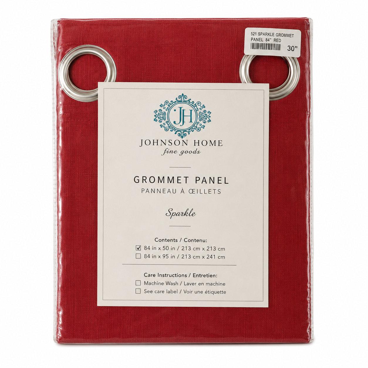 Modern Antiquity Red Forte 3 Pass Blackout Drapery Panel – Single 54" x 95", 300 GSM Polyester Curtain Panel