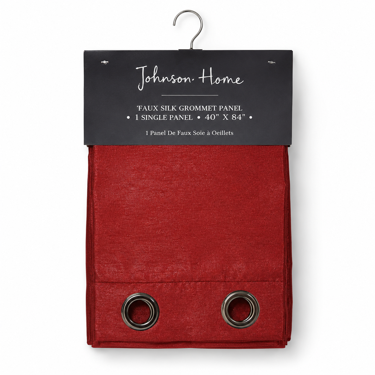 Johnson Home Single Blackout Drapery Panel – 52" x 84", 320 GSM Polyester Curtain Panel, Assorted Colors