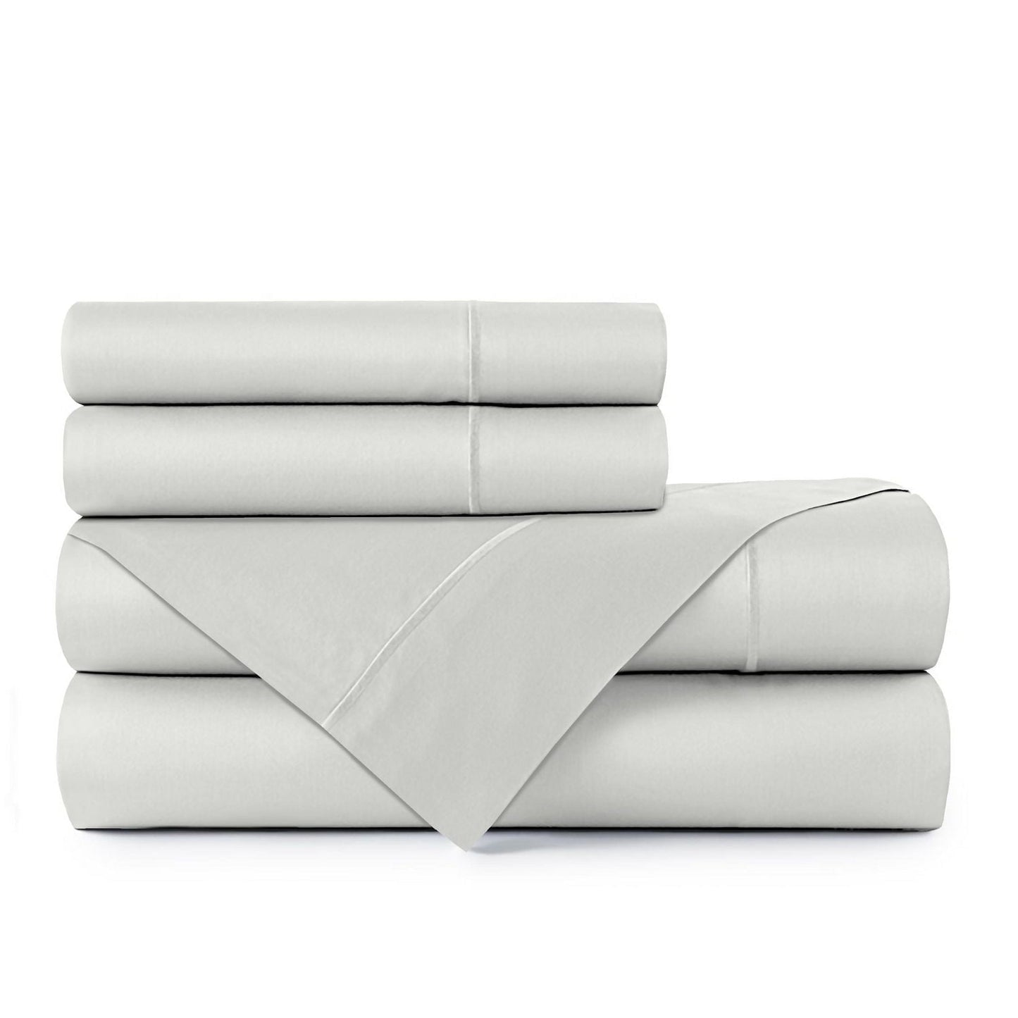 Johnson Home 500 Thread Count Liquid Cotton Sheet Set – Ultra-Soft, Smooth & Breathable Bedding Sheets