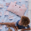 Covers & Co 144 Thread Count 100% Cotton Cushion Pink Piggy 12x20