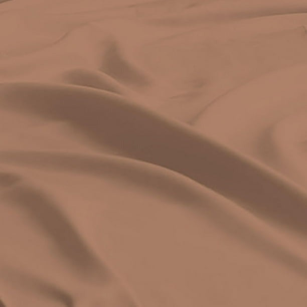 Parure de draps en coton égyptien 500 fils Johnson Home Camel (Deux places)