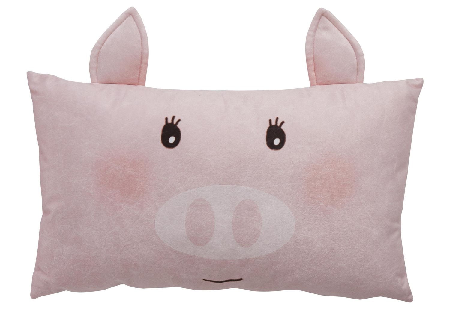 Covers & Co 144 Thread Count 100% Cotton Cushion Pink Piggy 12x20