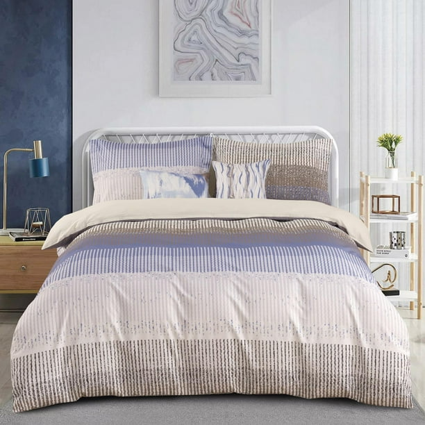 Home 5 Piece Comforter Set 200TC Cotton Includes Shams and Decorative Cushions
