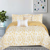 Johnson Home Polyester Comforter Set, Printed-Blue Leafy Tona