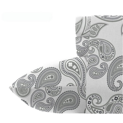 Ensemble de draps en coton biologique à motif cachemire (double)