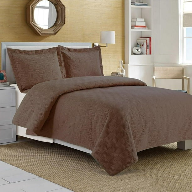 Cotton Quilts Set Persian Hexagon Ivory