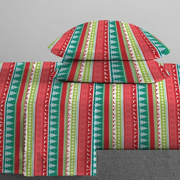 Home 144 Thread Count Cotton Printed Sheet Sets