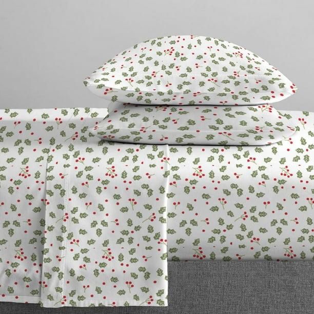 Johnson Home 144 Thread Count Printed Cotton Sheet Set – Soft, Lightweight & Breathable Bedding Sheets