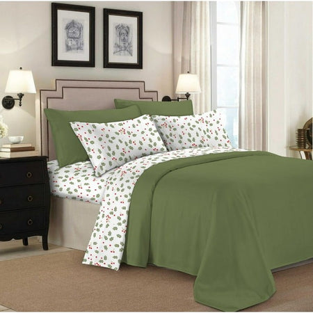 Johnson Home 144 Thread Count Cotton Printed Sheet Set – Soft, Lightweight & Comfortable Bedding Sheets