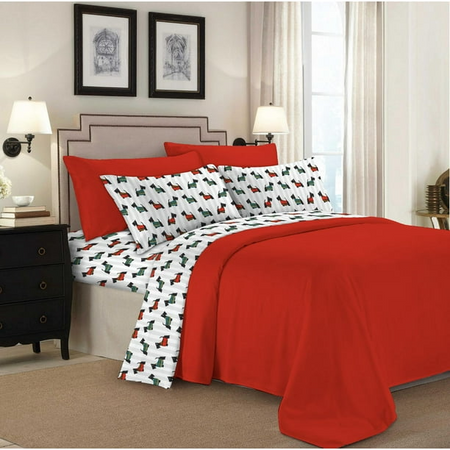 Home 144 Thread Count Cotton Printed Sheet Sets