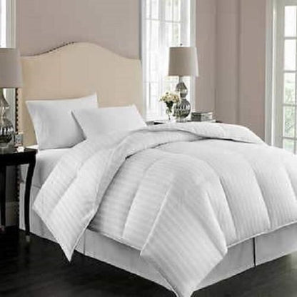 Johnson Home Lightweight Down Alternative Duvet – All Season Hypoallergenic Quilted Duvet Insert & Comforter