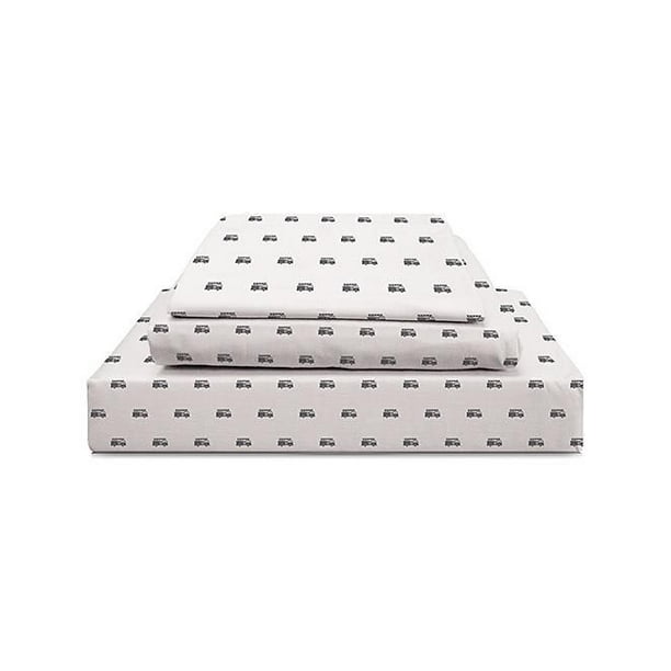 Parure de draps imprimés en coton 200 fils/pouce carré
