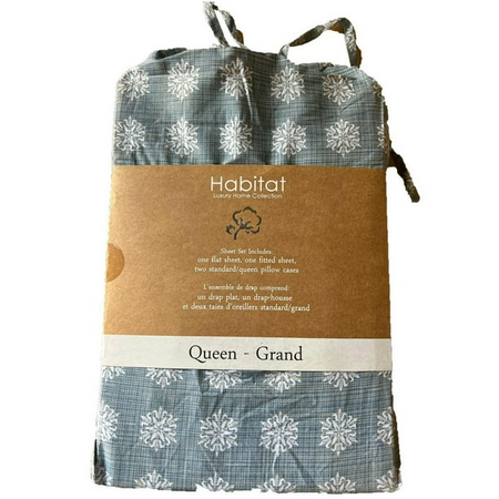 Home 200 TC Bed Sheet Set Printed Cotton Sheets