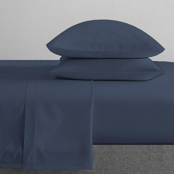 Home Fashions - Ensembles de draps en satin de coton 300 fils 