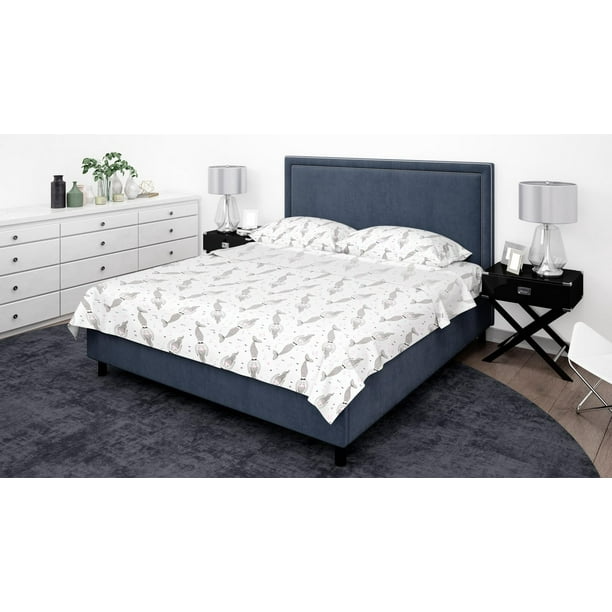 Home 200 TC Bed Sheet Set - Printed Cotton Sheets