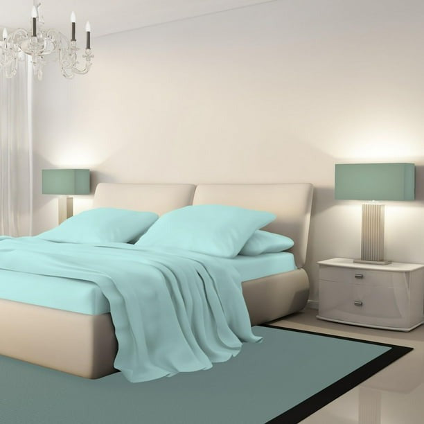 Parures de draps en flanelle de couleur unie Johnson Home