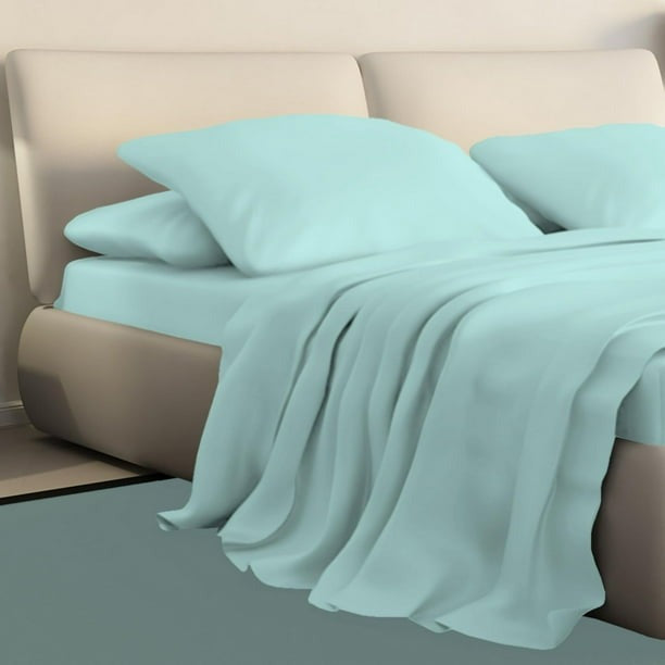 Parures de draps en flanelle de couleur unie Johnson Home