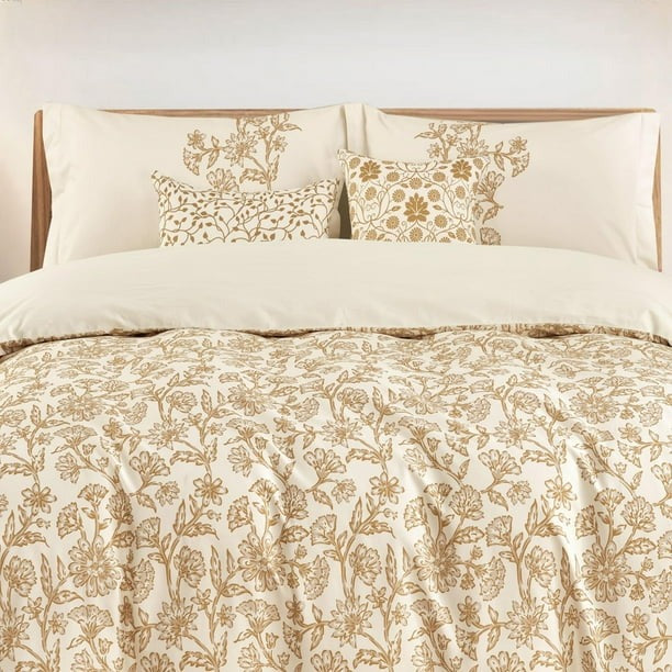 Johnson Home 3-Piece Duvet Cover Set - 200TC Cotton, Lightweight, and Machine Washable