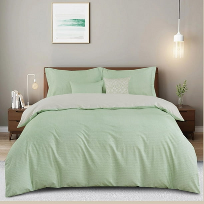 Home 5 Piece Comforter Set 200TC Cotton Includes Shams and Decorative Cushions