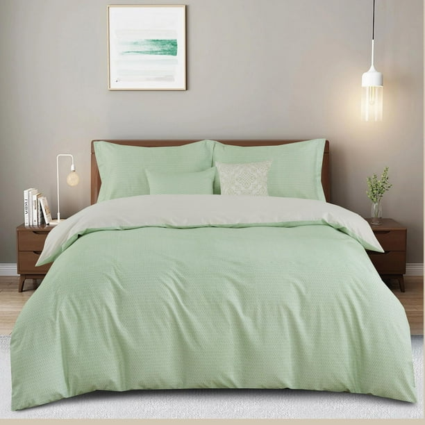 Home 5 Piece Comforter Set 200TC Cotton Includes Shams and Decorative Cushions