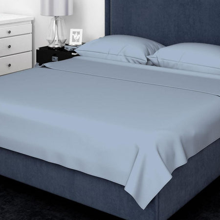 Johnson Home 500 Thread Count Cotton Sheet Set Sky Blue (Queen)