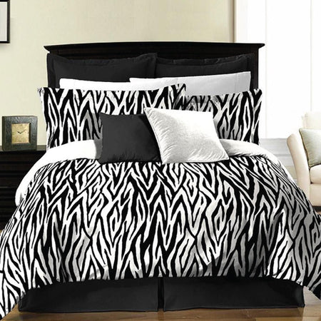 Malibu Collection Zebra 6 Piece Bed In A Bag (Twin)