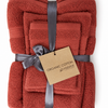 Habitat LHC 3-Piece Towel Set – 650 GSM Organic Cotton, Face Towel, Hand Towel & Bath Towel, Taupe Solid Color