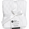 MHC 8-Piece Face Towel Set – 100% Cotton, 550 GSM, 13" x 13", White Solid Washcloths