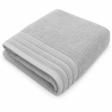 MHC Oyster Bath Towel – 625 GSM Combed Cotton, 27.1" x 37.4", Solid Color