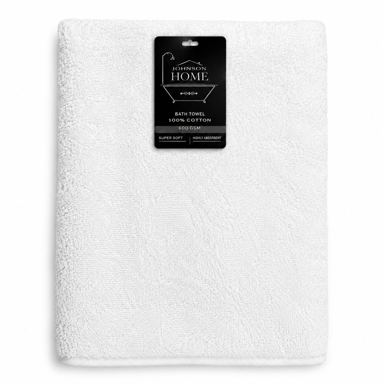 Johnson Home Assorted Bath Towel – 620 GSM Cotton, 27" x 52", Solid Color