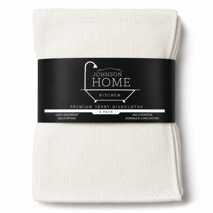 Johnson Home  Towel – 11" x 11" Cotton Washcloths, Assorted Colors