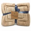 Habitat LHC 3-Piece Towel Set – 650 GSM Organic Cotton, Face Towel, Hand Towel & Bath Towel, Taupe Solid Color