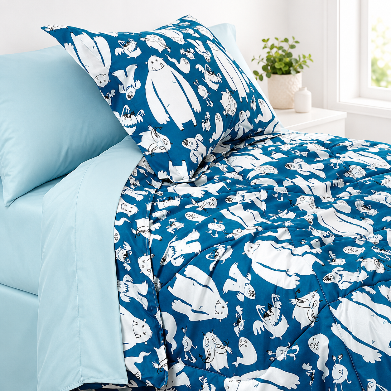 Parure de lit 8 pièces Johnson Home 250 g/m² – Taille double