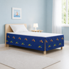 ML Home Kids Twin Bed Skirt – 132 TC Poly-Cotton, Blue Builders Printed Bed Skirt