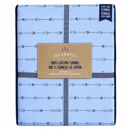 Parure de lit housse de couette flanelle Johnson Home