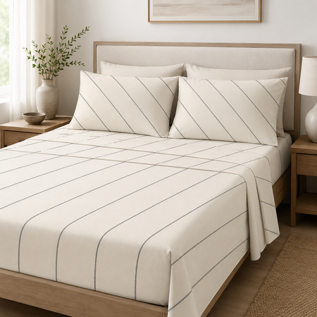Draps de lit confortables et ultra moelleux de qualité supérieure 160 g/m²