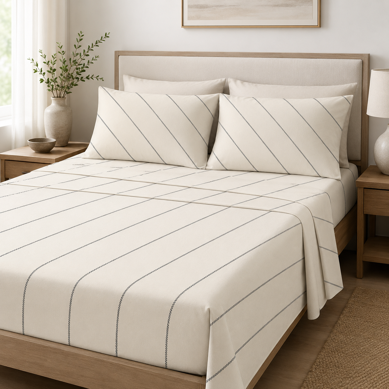 Draps de lit confortables et ultra moelleux de qualité supérieure 160 g/m²