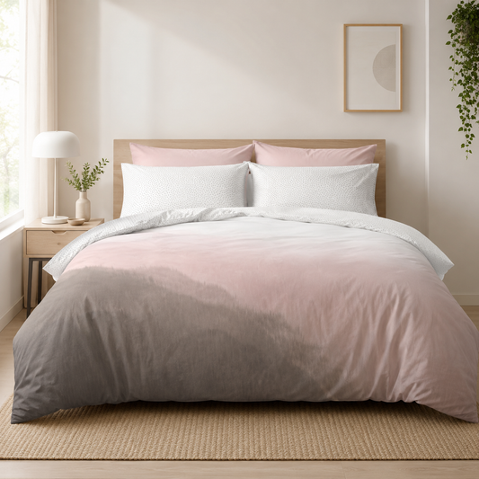 Essenza 220 TC Cotton Duvet Cover Set – Ximen Rose Soft Floral Bedding Set