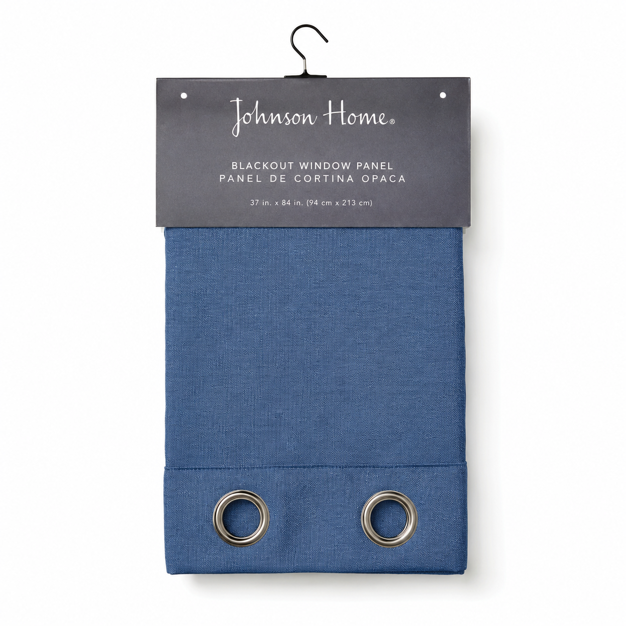 Johnson Home Single Blackout Drapery Panel – 52" x 84", 320 GSM Polyester Curtain Panel, Assorted Colors