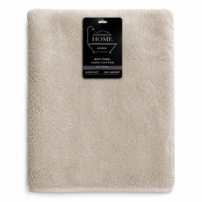 Johnson Home Assorted Bath Towel – 620 GSM Cotton, 27" x 52", Solid Color