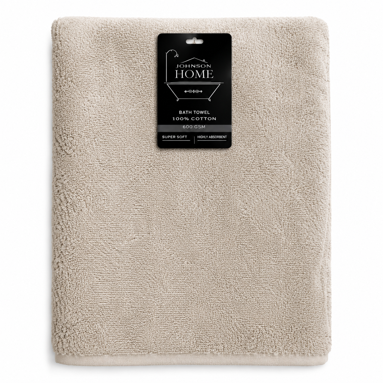 Johnson Home Assorted Bath Towel – 620 GSM Cotton, 27" x 52", Solid Color