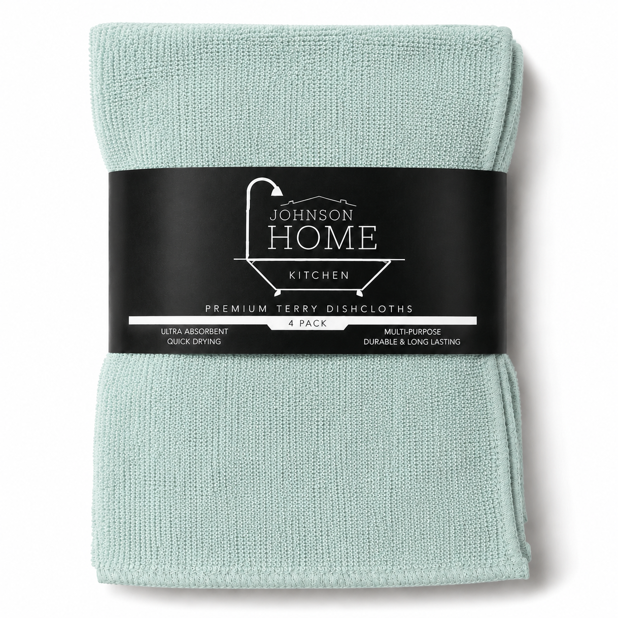 Johnson Home  Towel – 11" x 11" Cotton Washcloths, Assorted Colors