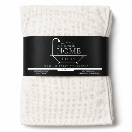 Johnson Home  Towel – 11" x 11" Cotton Washcloths, Assorted Colors