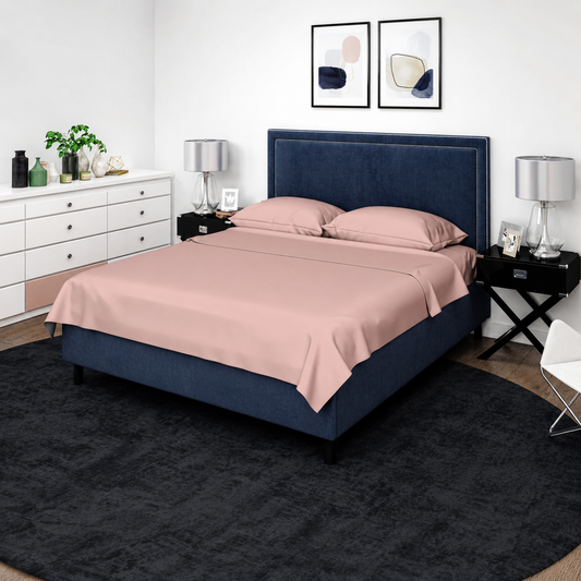 Johnson Home 400 TC Bed Sheet Set – 100% Cotton Soft & Breathable Bedding Sheets