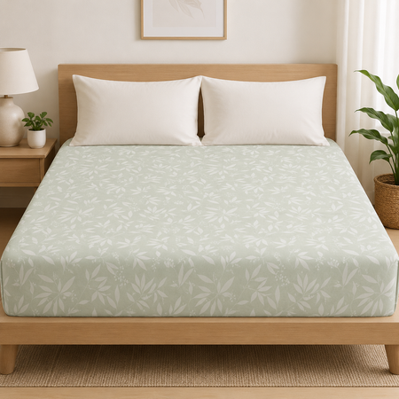 Home 200 TC Printed Cotton Bed Sheet Set – Soft, Breathable & Comfortable Bedding Sheets