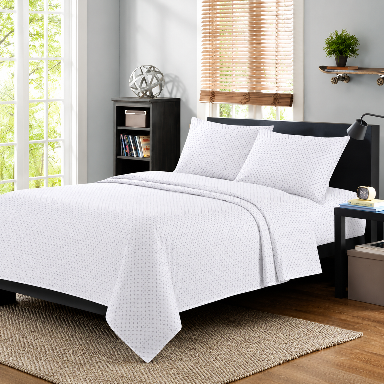 Home 200 TC Printed Cotton Sheets