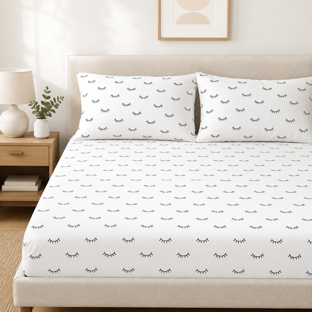 Parure de lit Johnson Home 200 fils - Draps en coton imprimé
