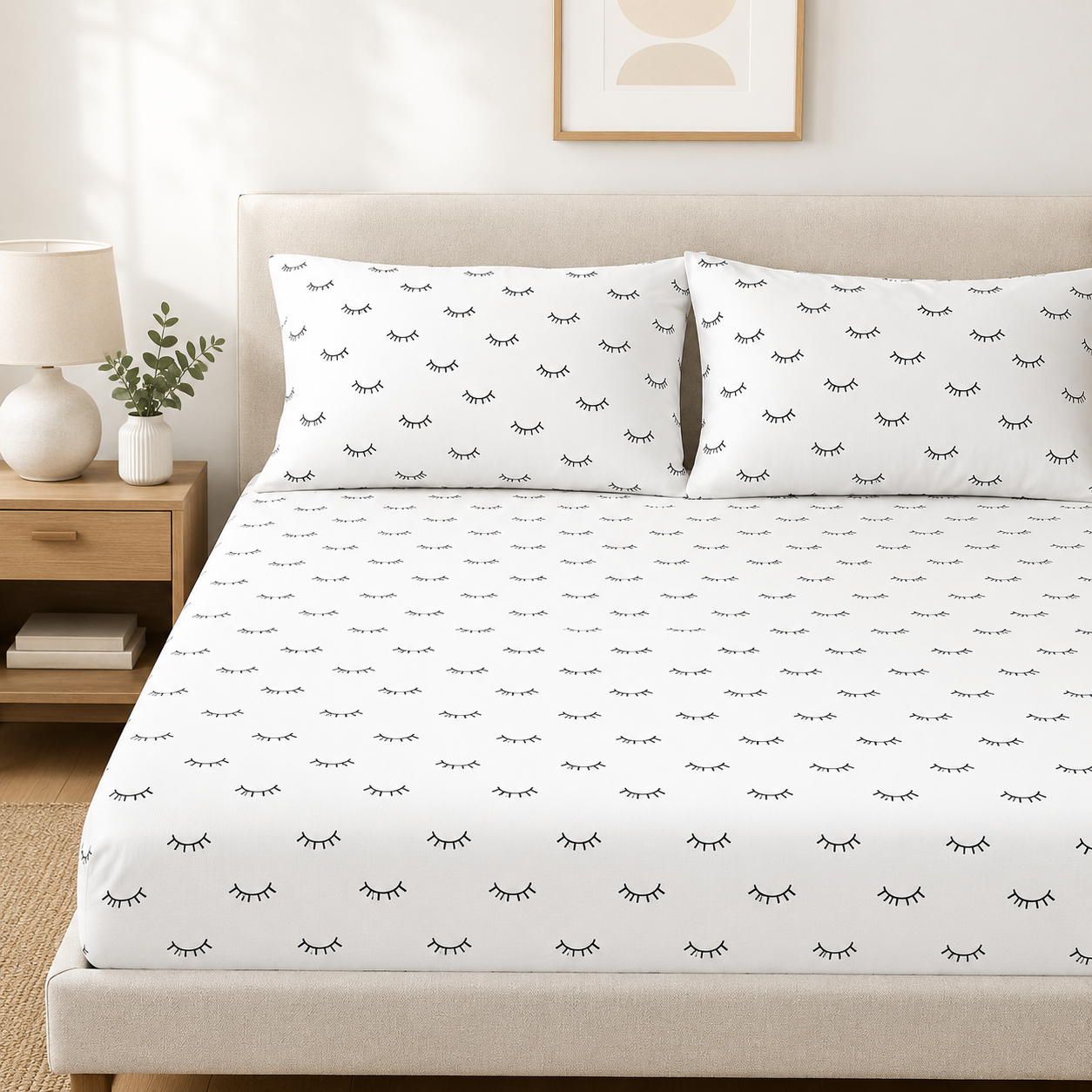 Parure de lit Johnson Home 200 fils - Draps en coton imprimé