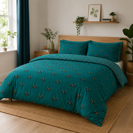 Johnson Home 144 Thread Count Duvet Cover and Pillow Sham Set – Soft, Lightweight & Comfortable Bedding Set